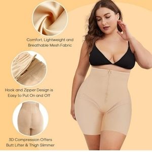 DIVASTORY Womens Medium Shapewear Tummy Control Panties Body Shaper - Nude